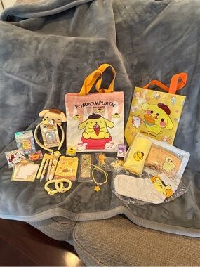 💛Sanrio Pompompurin Canvas Tote Bag and 20+ Accessories